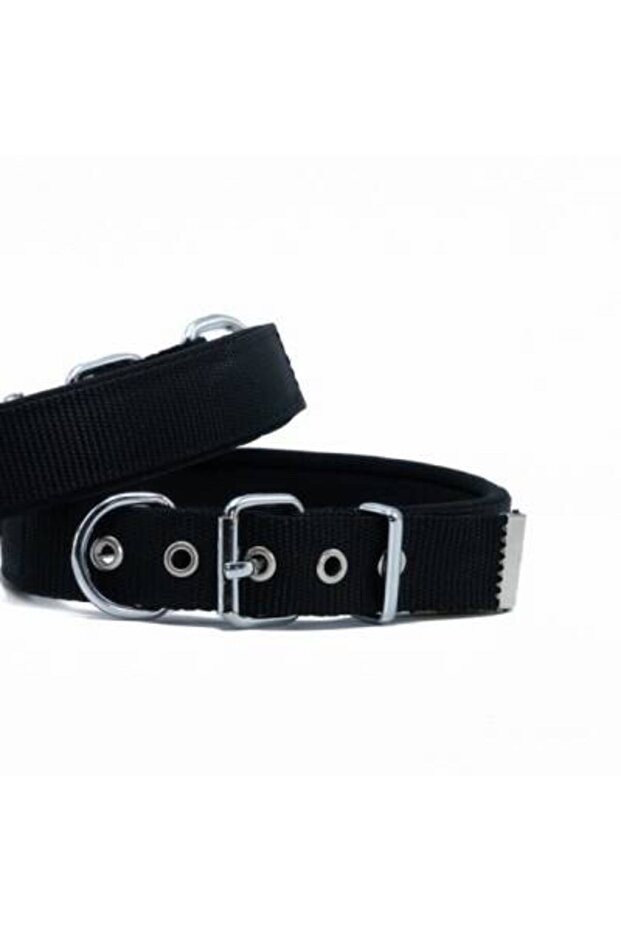 Comfort Woven Dog Collar Black 4X57 65 cm