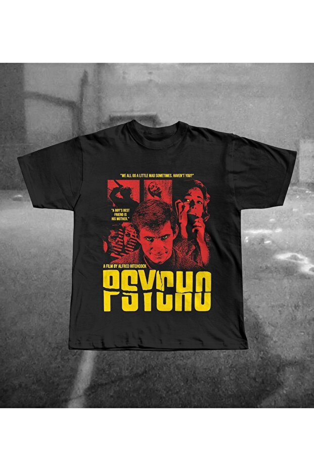 Psycho Printed Unisex Oversize T-Shirt