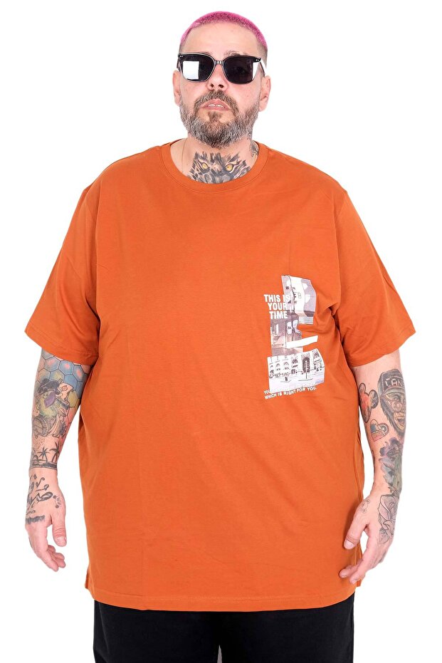 Mode XL Large Size T-Shirt This Is Your Time U26106 Tarcin