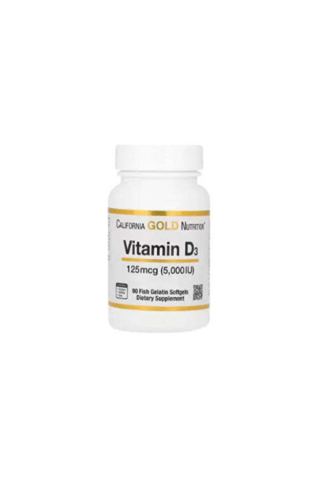 Vitamin D 3 125 Mcg Dietary Supplement - 90 Softgels (5,000 Iu)