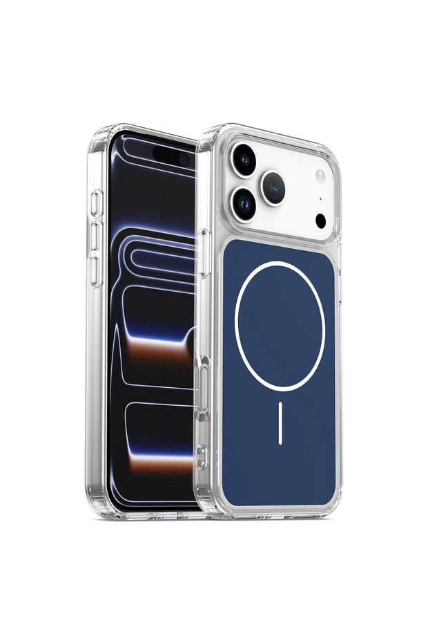 iPhone 18 Pro/17 Pro Case with Magsafe, Colored Back, Hard Sides, Flexible Cybershield Cover