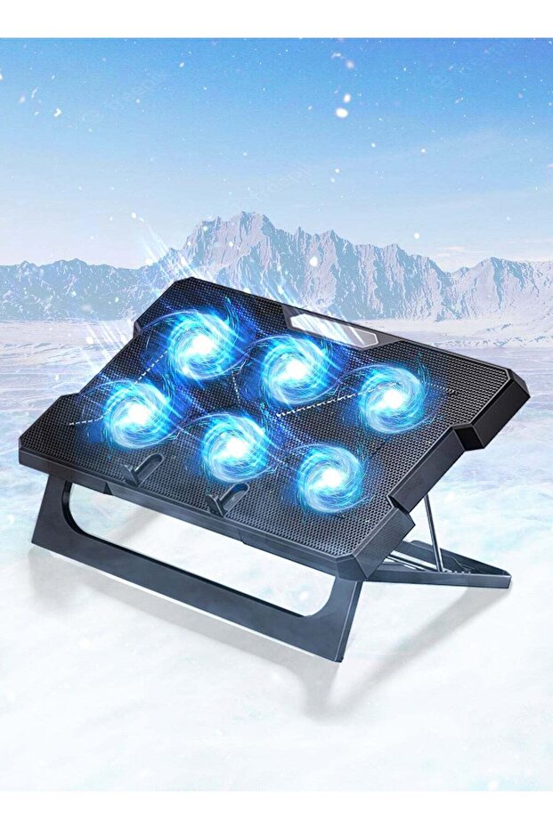 six-core high-efficiency heat dissipation laptop fan cooling pad gaming laptop cooler 6 fans