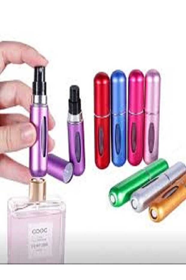 مجموعه عبوة عطر ذكية للمحفظة والسفر -مكونه من 5 قطع