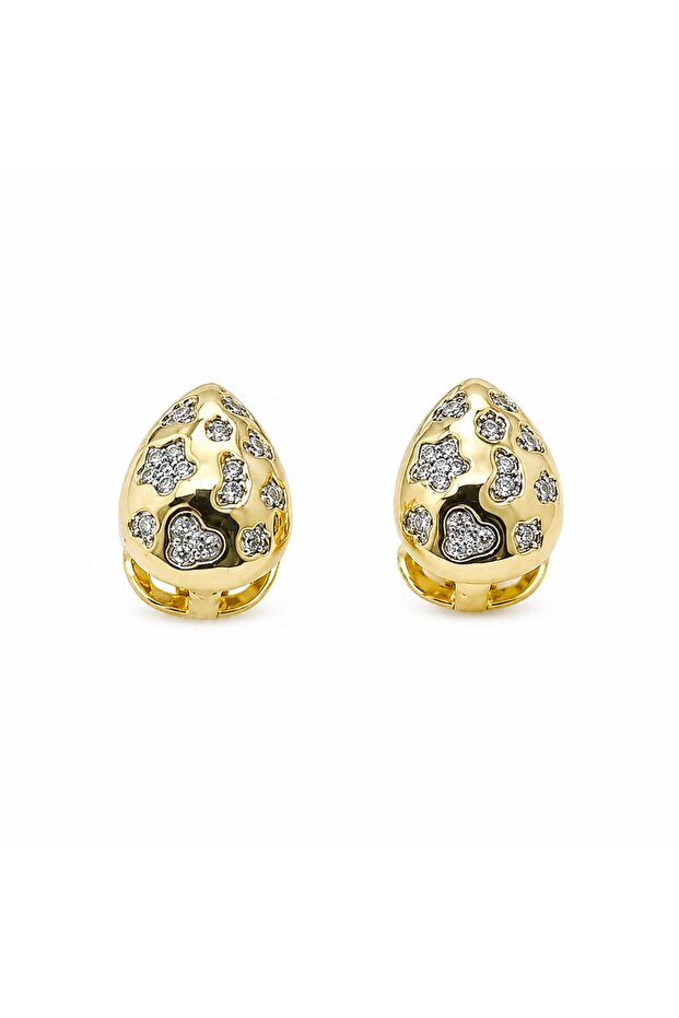 Special Series Stone Detailed Gold Earrings