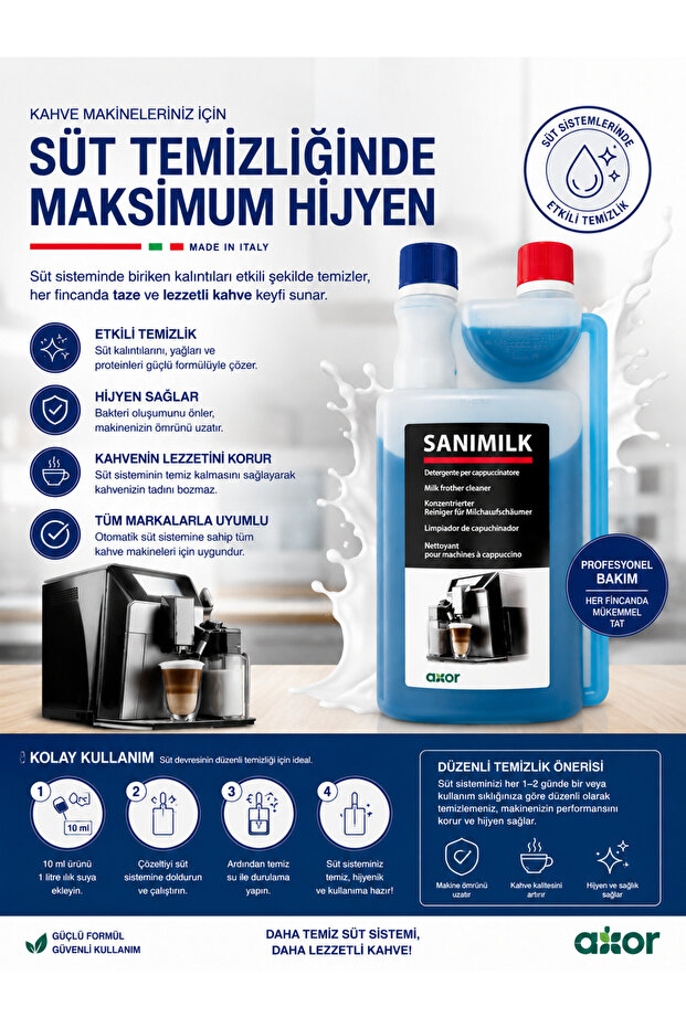 süt sistemi temileyici