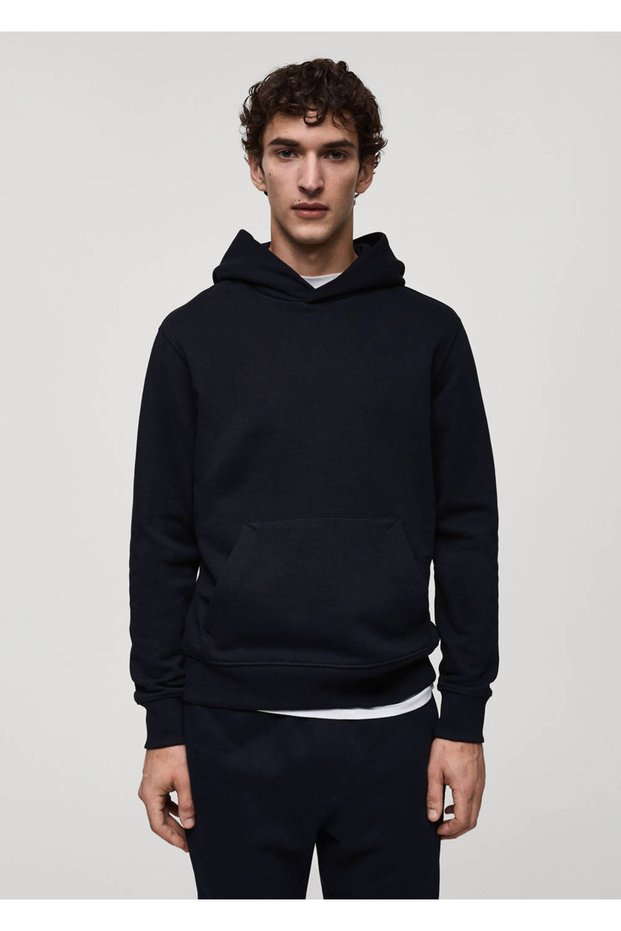 Kapüşonlu pamuklu sweatshirt