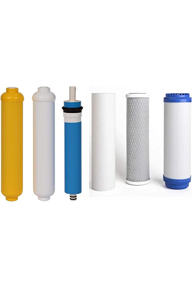 Water Filter/Purifier Replacement cartridges - RO Water Filter 6 Stages- 6 month Replacement cartridge- set of 6 filters