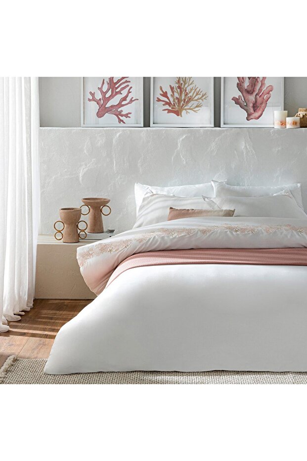 Aquaris Bamboo Double Duvet Cover Set 200X220 cm Ecru