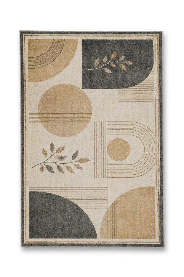 Sdt Fish Theme Patterned Modern Woven Base Decorative Carpet Mosso3456