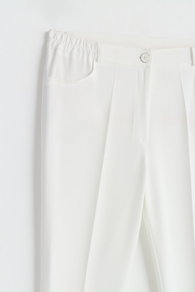 Plus Size Pants - Ecru - 2