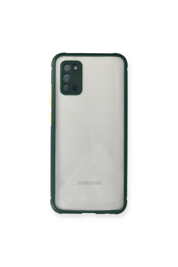 Samsung Galaxy A02S Compatible Case Miami Transparent Silicone - Dark Green