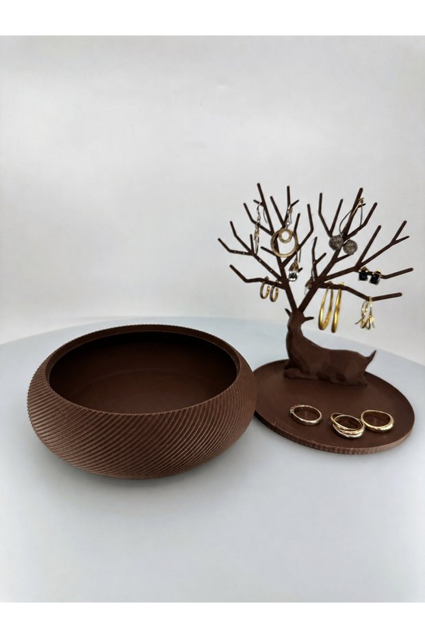 Decorative Deer Jewelry Organizer and Storage Container, Earring Ring Necklace Organizer, 3D Printing Jewelry Stand