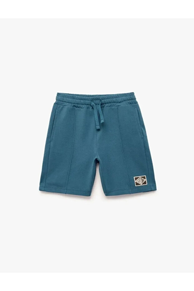 Beli Lace-Up Cotton Printed Shorts