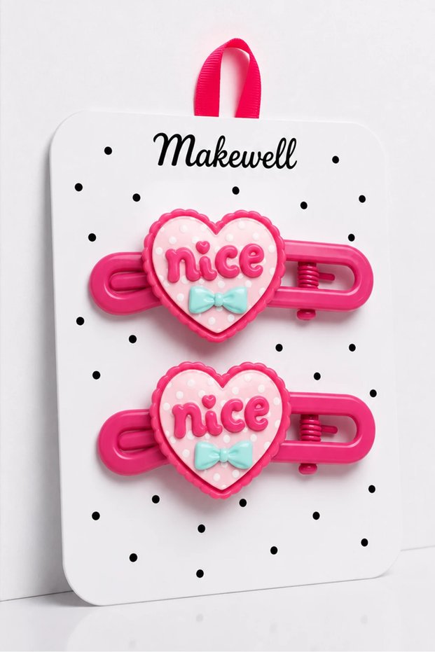 2-Piece Kuromi Hello Kity My Melodi Cinnammaroll Rabbit and Mixed Figure Girls' Snap Hair Clip Set – Pink Large Size Hair Clip