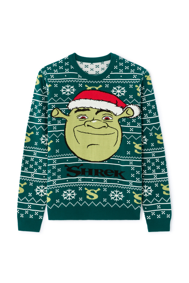 Pulover de Crăciun Shrek