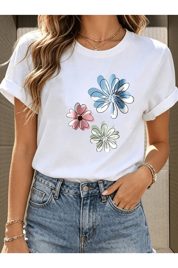 Unisex Comfortable Fit Tshrit Mixed Printed Tshirt