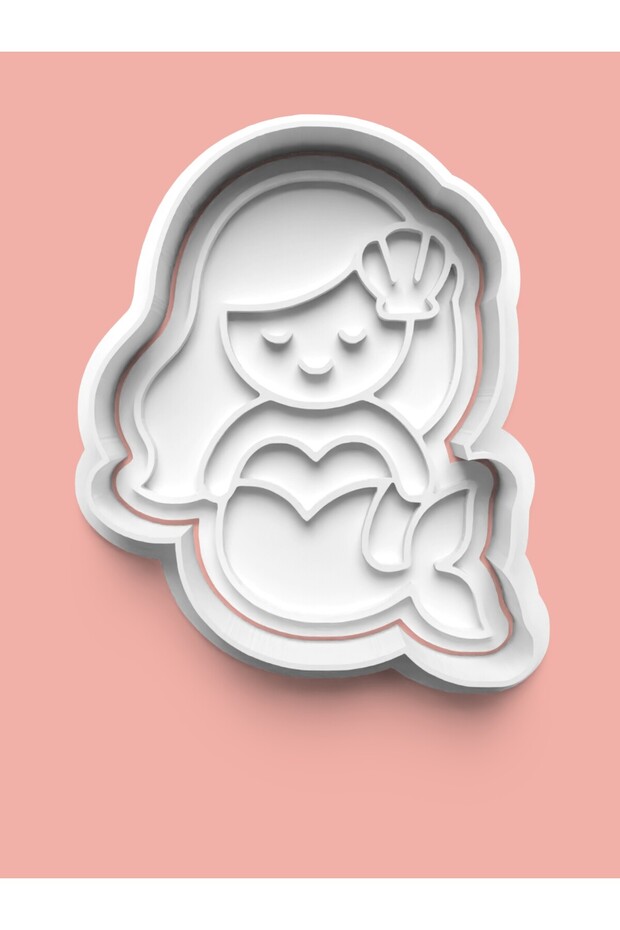 Mermaid Figure Cookie Mold and Sugar Paste Mold 0841-4