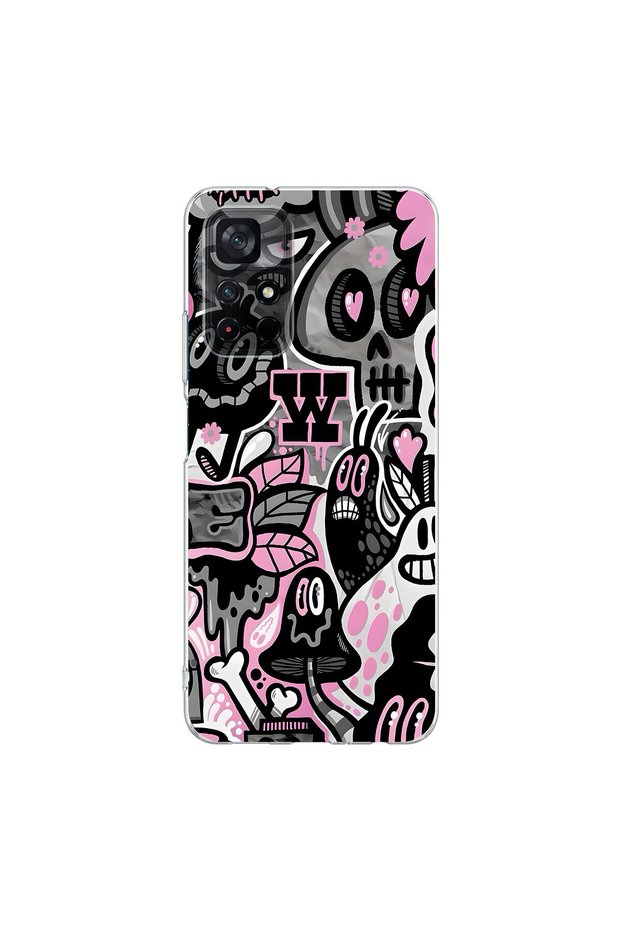 Poco M4 Pro Compatible Graffiti 10 Design Transparent Case