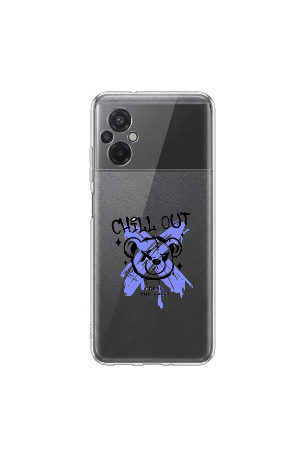 Poco M5 Compatible Graffiti 8 Design Clear Case