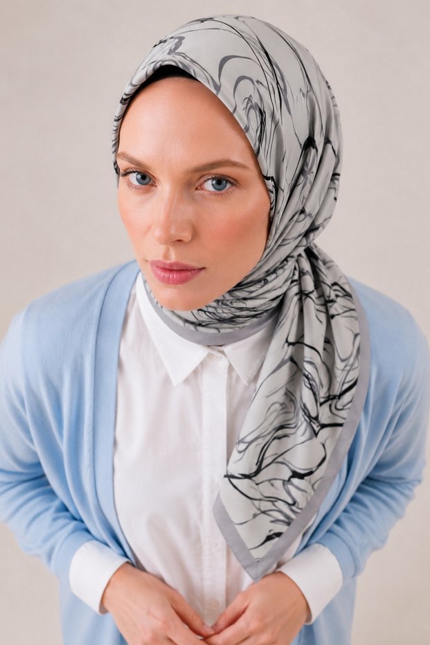 Women's Hijab Scarf Natural Fiber Stylish Suitable for Daily Use Natural Scarf