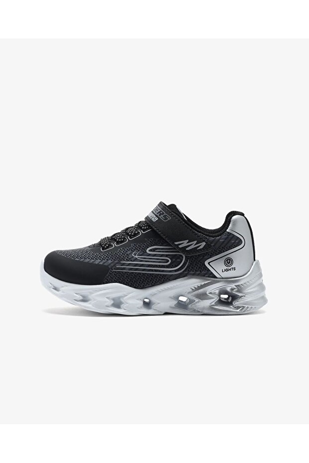 S Lights Vortex 2.0 Black Children's Shoes