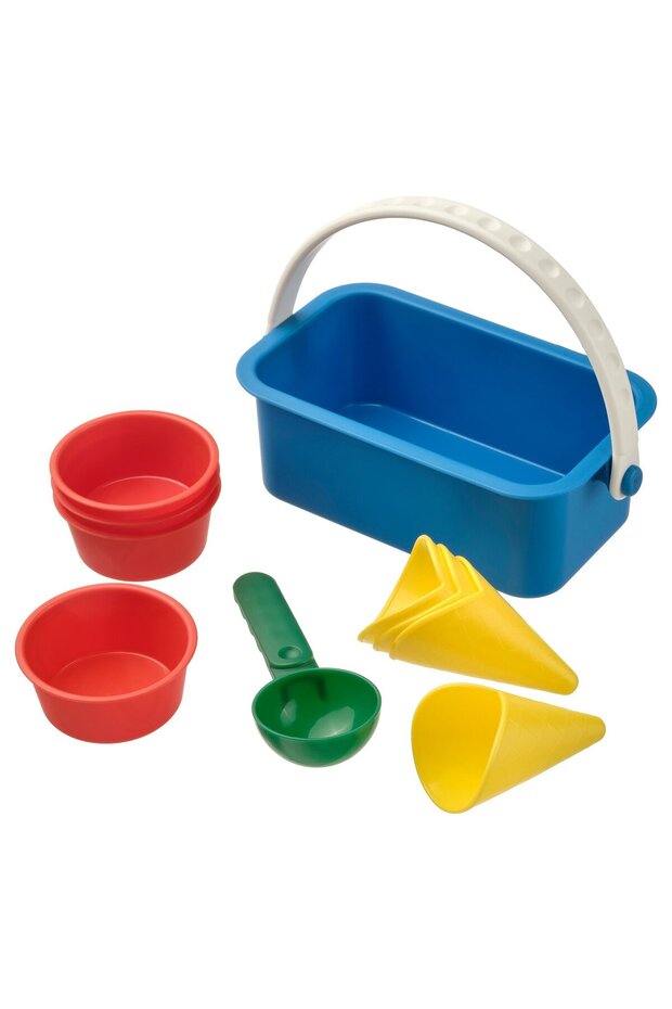 SANDIG 10-piece sand ice-cream set, multicolour
