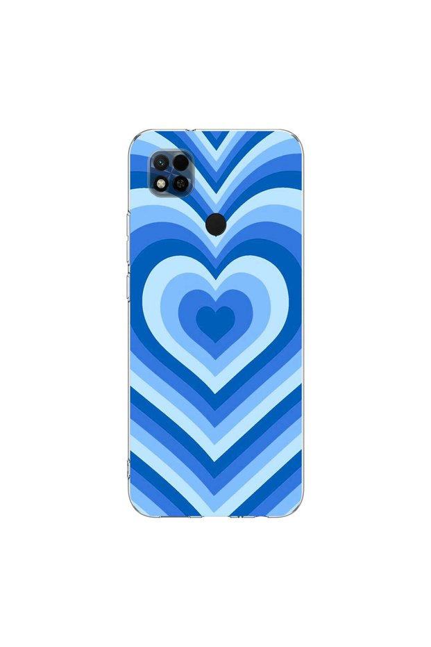 Redmi 10A Compatible Heart 4 Design Transparent Case