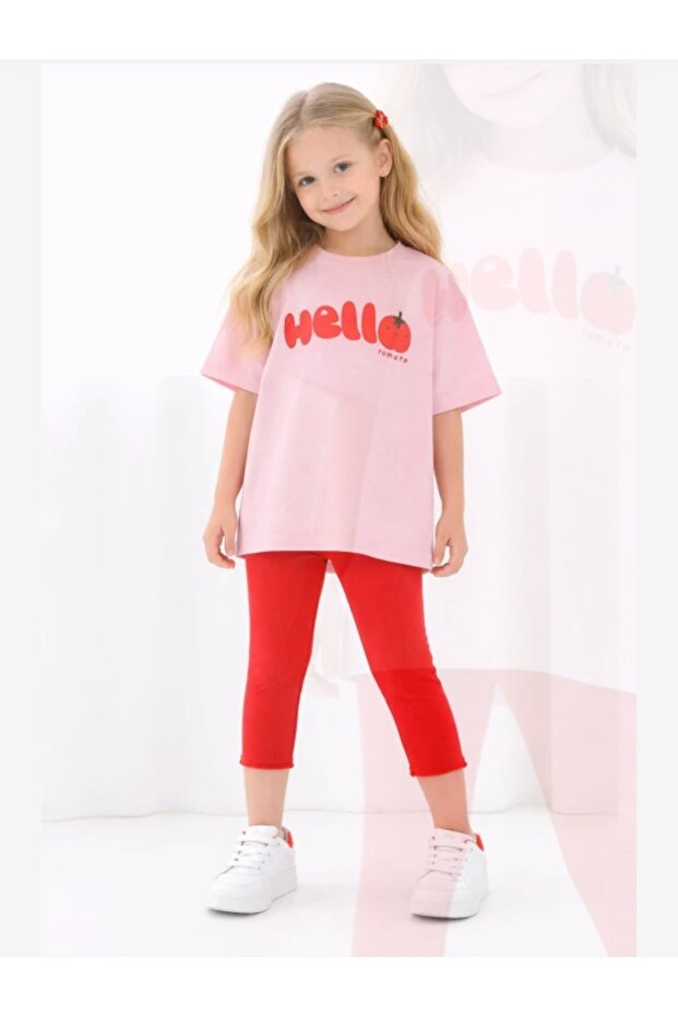Hello Printed Leggings Set
