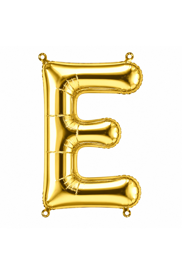 بالون فويل حرف E ذهبي اللون (76 سم)