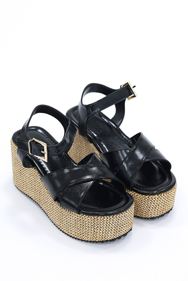 Rs 18105 Ankle Strap Sandals with Cross Strap Detail