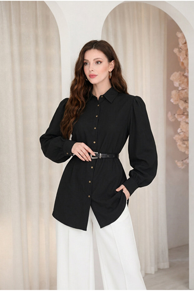 Belted Regular Tunic - 3