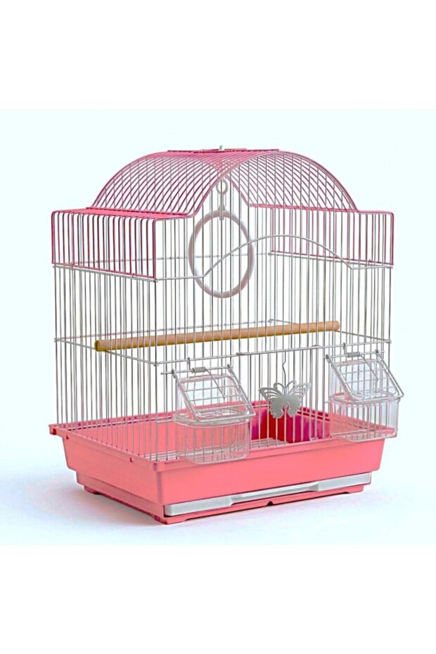 Premium Aviary Bird Cage 30x26x39 cm – Elegant Hanging Round Bird Cage with Slide-Out Cleaning Tray