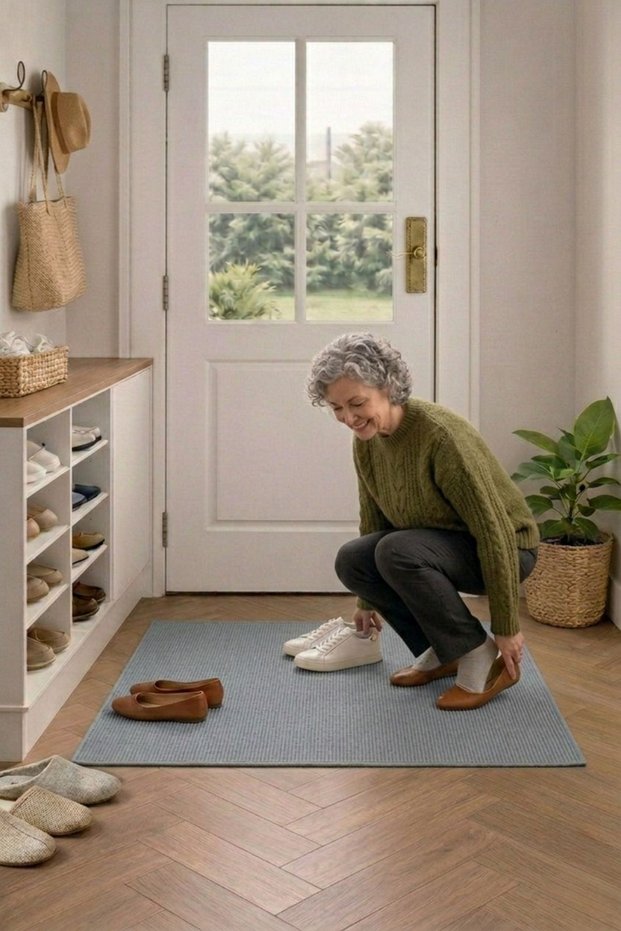 Gray Entrance Mat Indoor Entrance Carpet Front Door Porlo -7129
