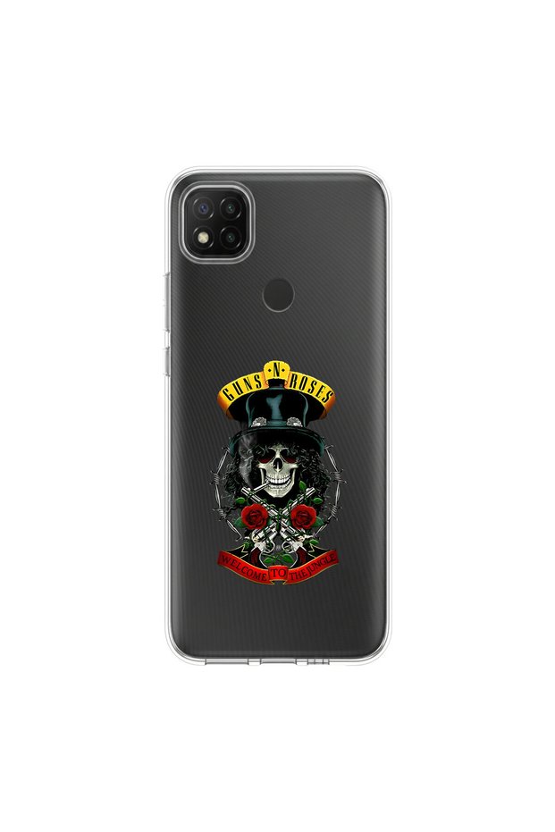 حافظة شفافة متوافقة مع Redmi 9c بتصميم معدني 3