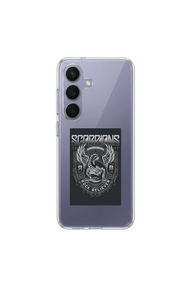 Samsung Galaxy S25 Compatible Metal 16 Design Transparent Case