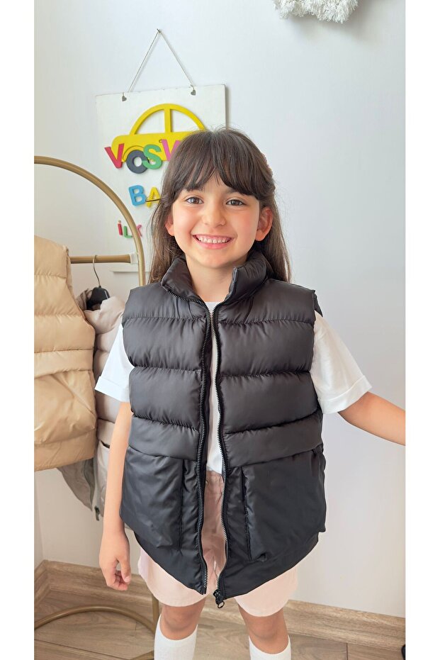 Black Color Inflatable Vest Unisex