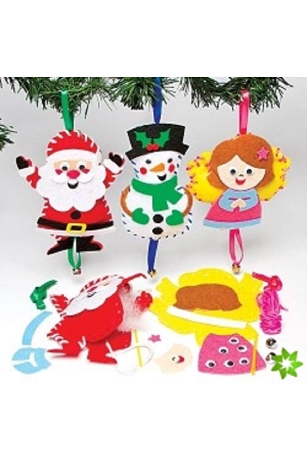 Christmas Character Decoration Sewing Kits -pack Of 3