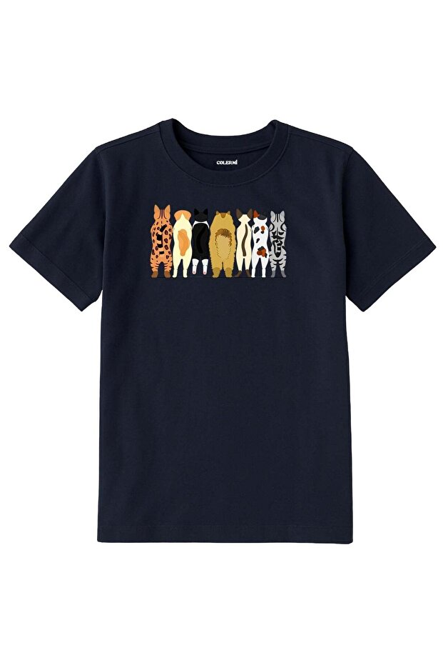 Children's T-Shirt - Cats Design on the Back