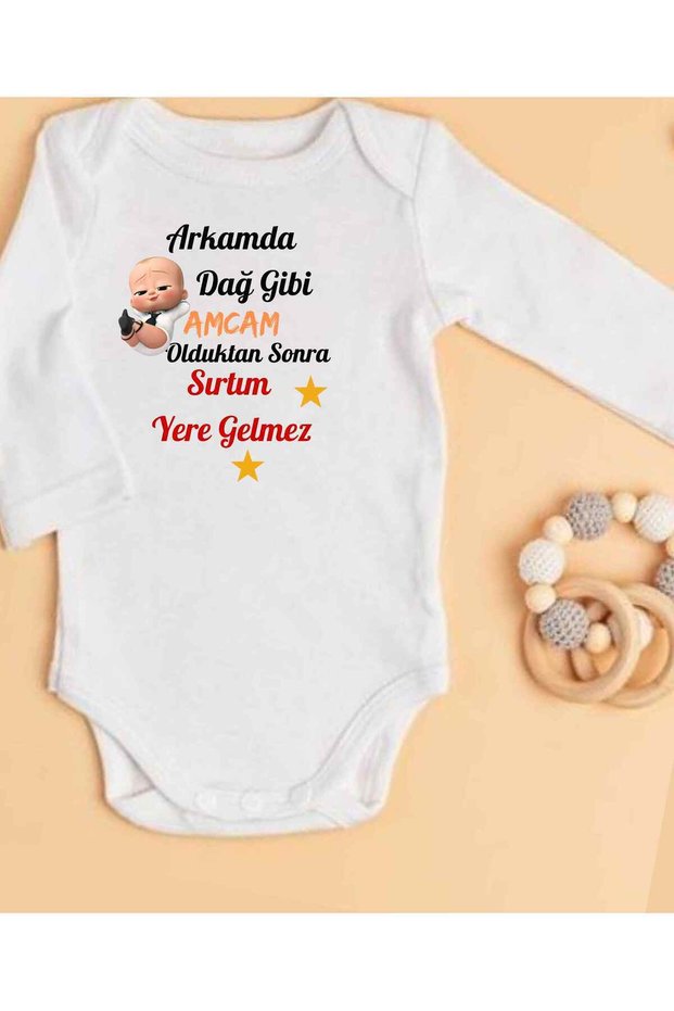 Uncle Written Baby Bodysuit 100% Cotton 30