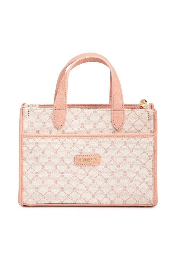 Cream Textile Women's Handbag - S26Y1Twc0703-V7N