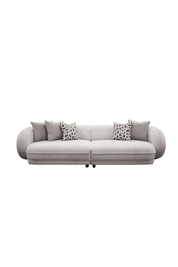 Devina 4 Seater Fabric Sofa | Three Seat Sofas | L288xW95xH71cm - Light Brown