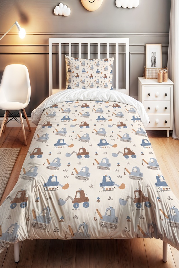 Scoop Work Patterned Single Baby Kids Bedding Set