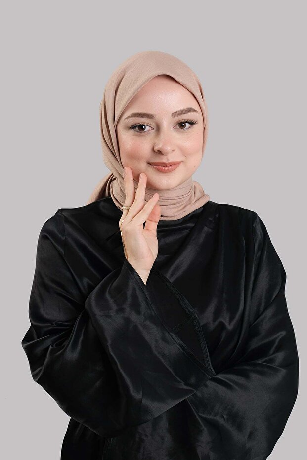 Yavruağzı Düz Klasik Eşarp Italian Stitched Cotton Jazz Plain 202210_35