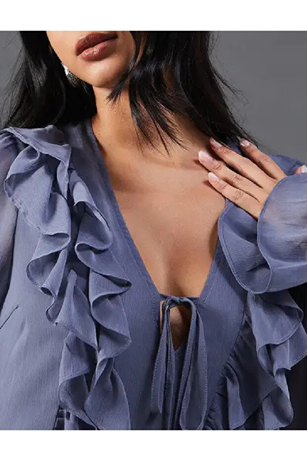 Rochie scurta, Albastru - 2