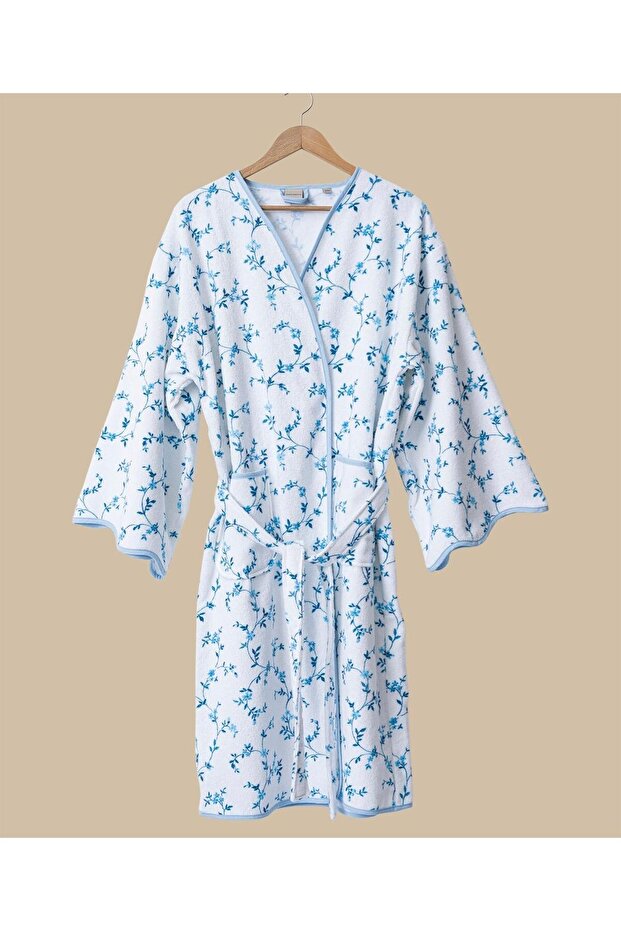 رداء حمام ميدو 100% قطن مقاس L/XL بتصميم ملون مريح وأنيق