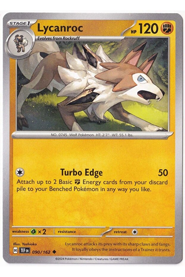 Lycanroc 090/162 - Temporal Forces - Kart (Mint)