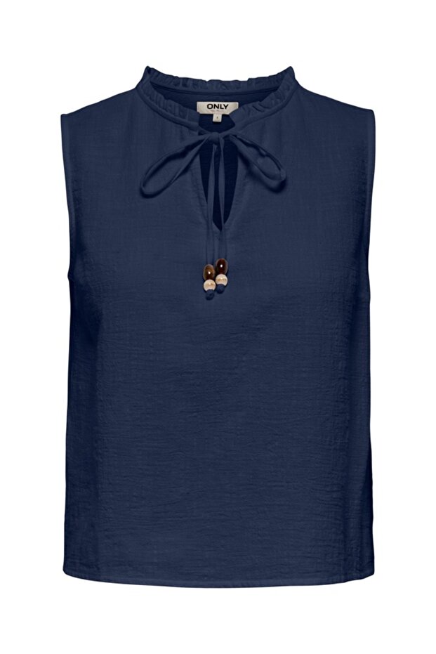 Onlswar S/L Frill Top Wvn Women's Blue Blouse - 15378512