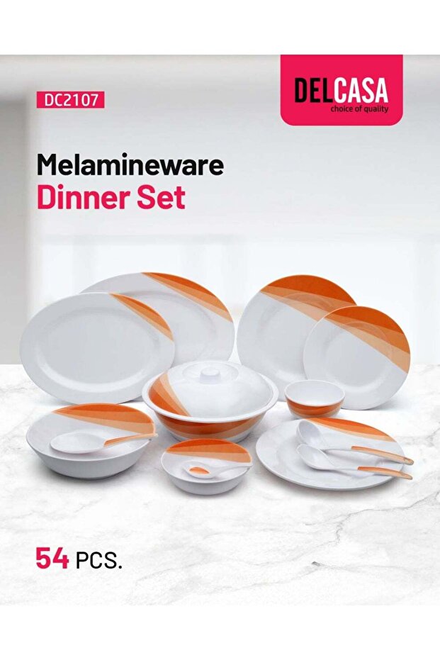 54 pcs Melamine Ware Dinner Set DC2107