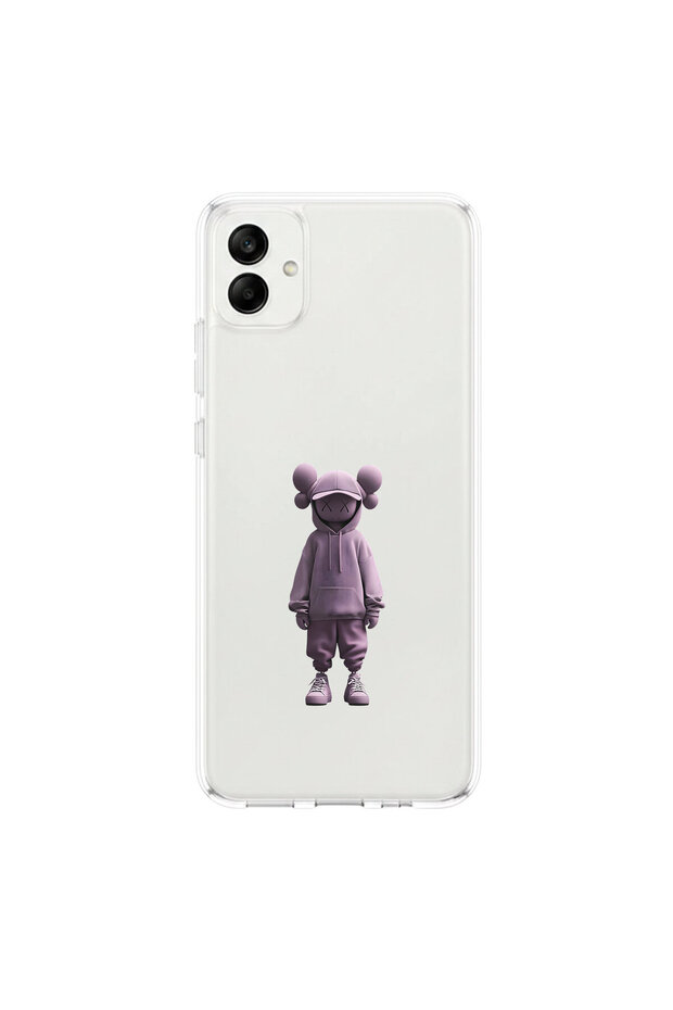 Samsung Galaxy A04 Compatible No Face 4 Design Transparent Case