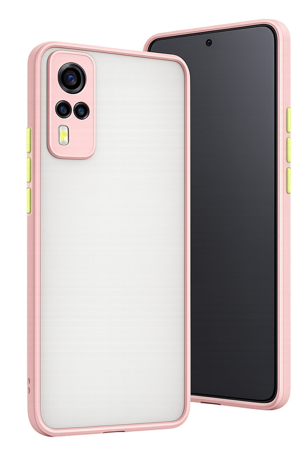 Shopilke Vivo Y53S Case Montreal Silicone Cover (141427) - Pink